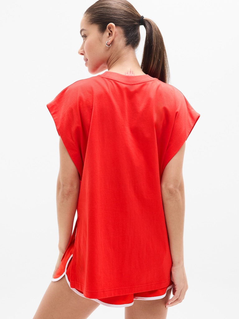 True Cotton Oversized Muscle Tee
