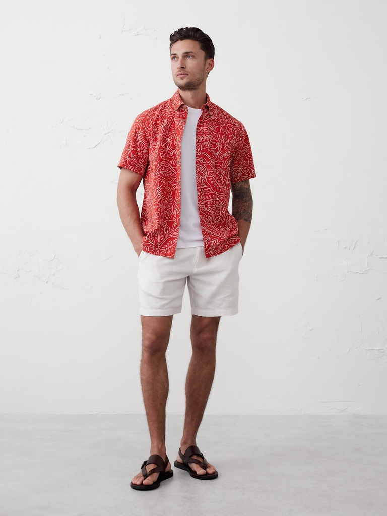 Standard-Fit Seersucker Shirt