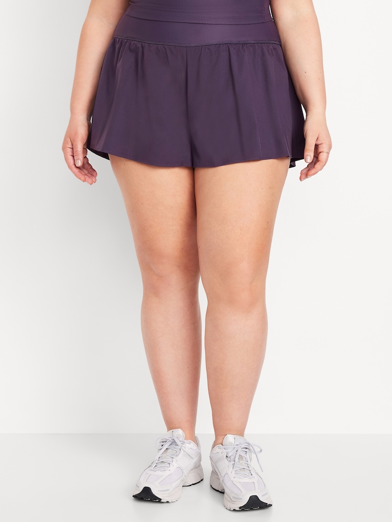 High-Waisted StretchTech 2-in-1 Shorts -- 3-inch inseam