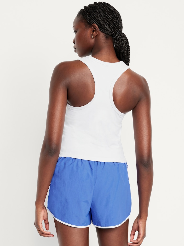 PowerSoft Racerback Cropped Shell Tank