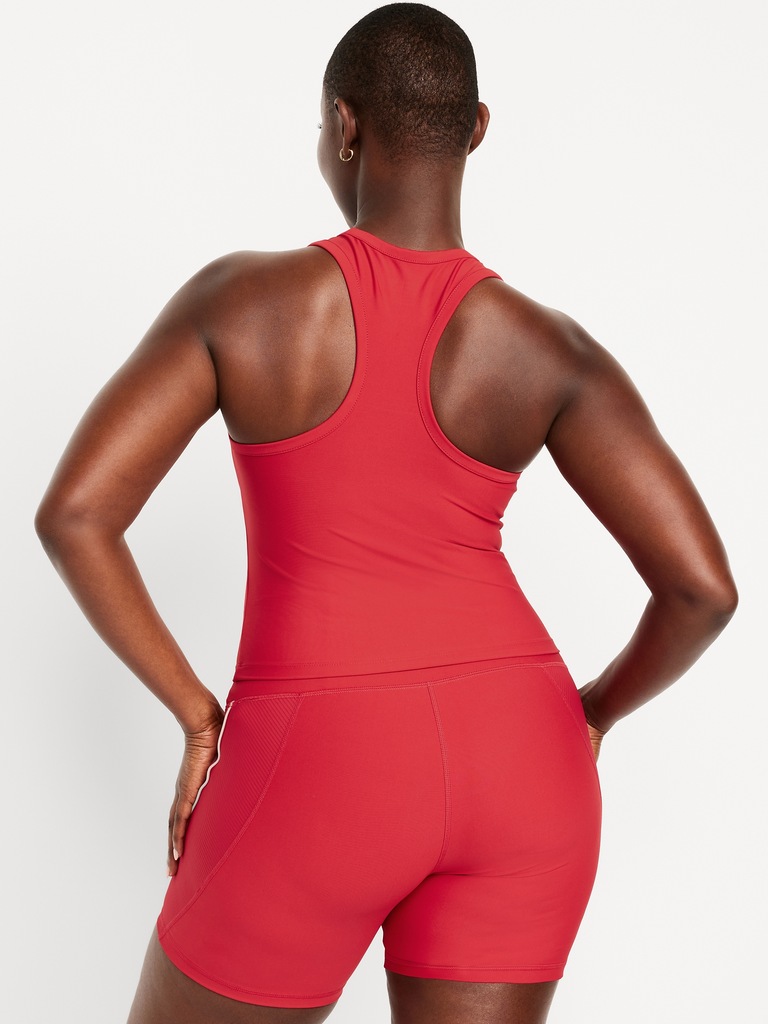 PowerSoft Racerback Cropped Shell Tank
