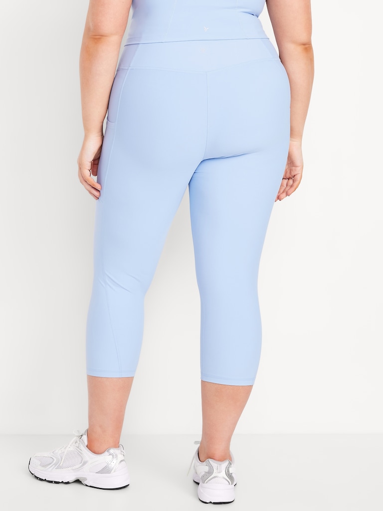 High-Waisted PowerSoft Crop Pocket Leggings