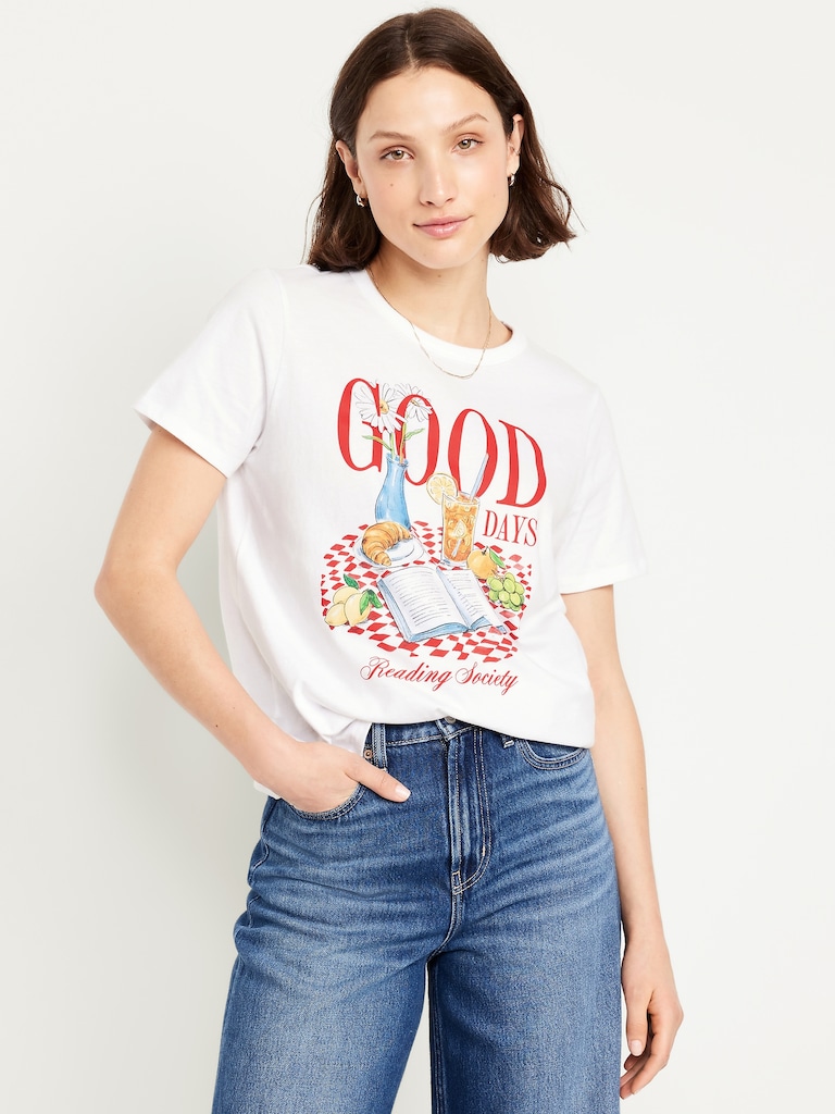 EveryWear Crew-Neck Graphic T-Shirt