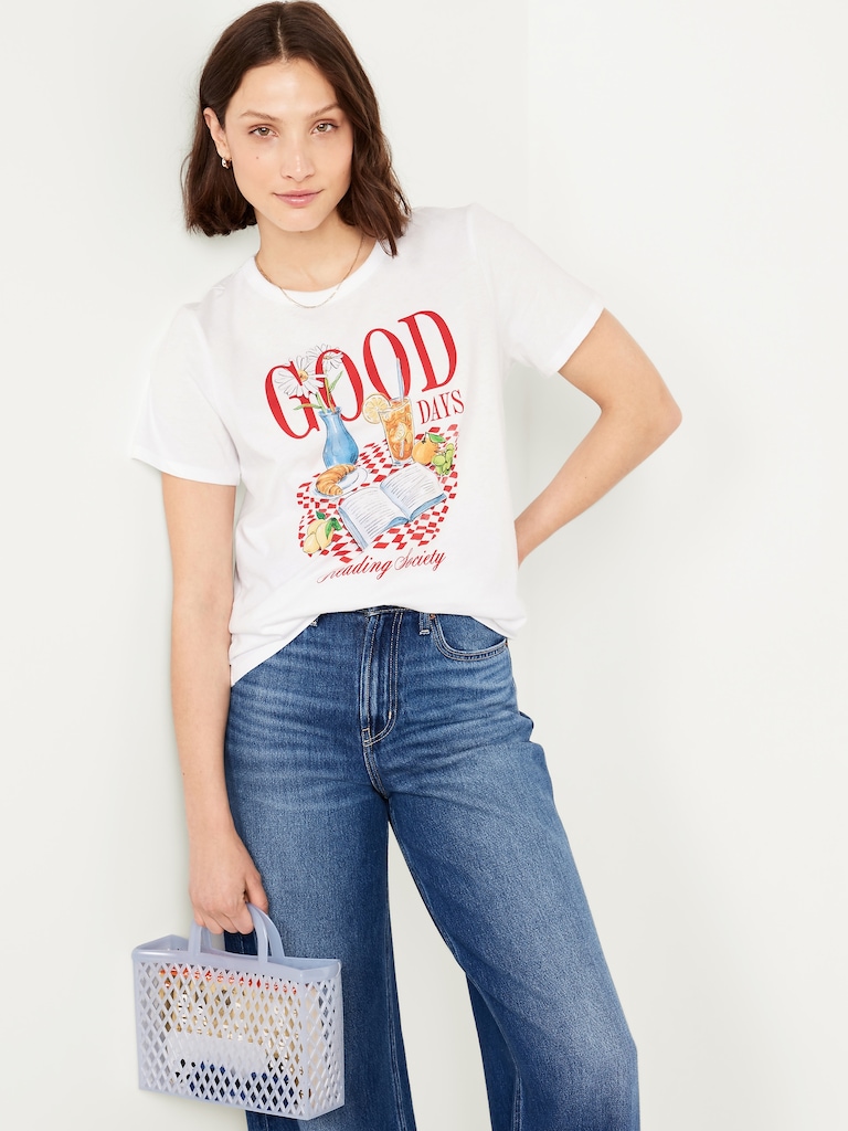 EveryWear Crew-Neck Graphic T-Shirt