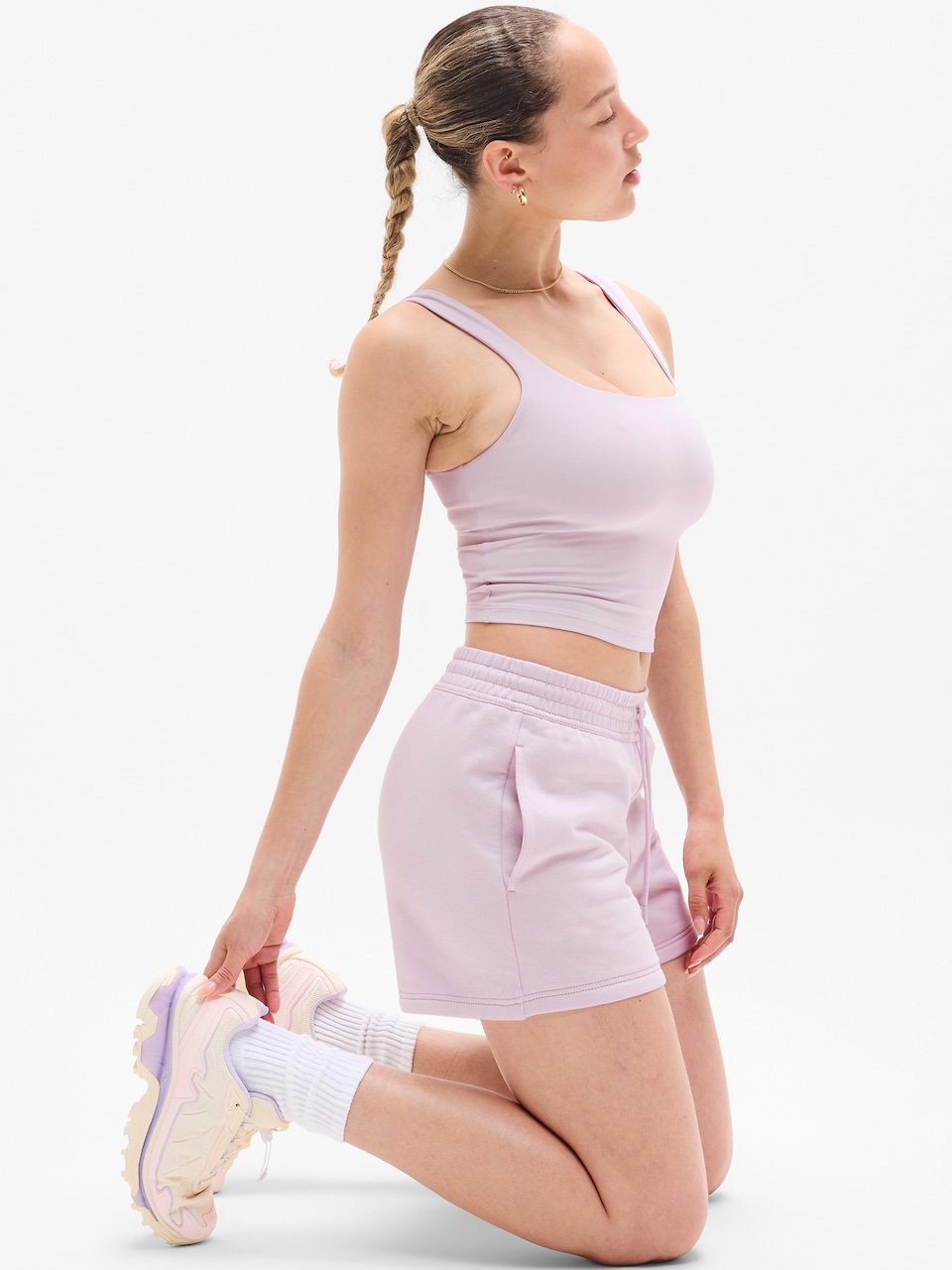 Forever Fleece Mid Rise 4" Short