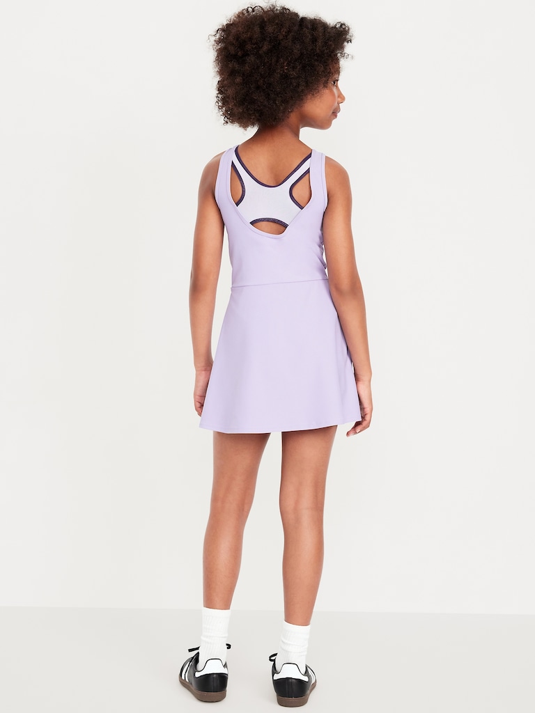 PowerSoft Sleeveless Ribbed Athletic Dress for Girls