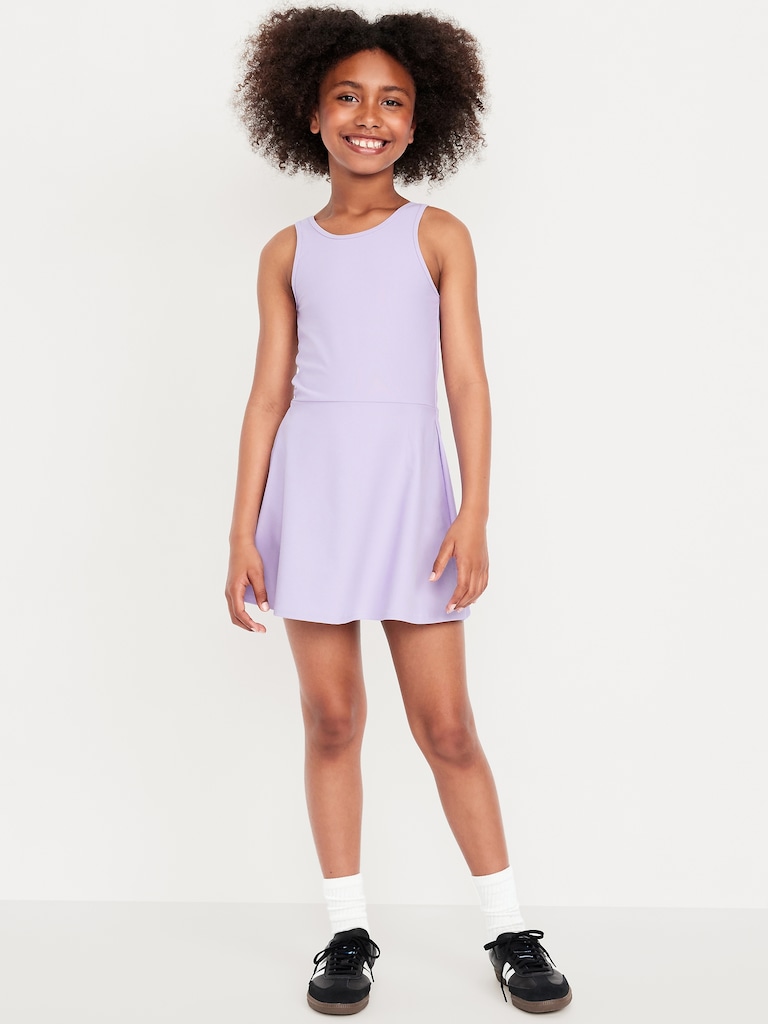 PowerSoft Sleeveless Ribbed Athletic Dress for Girls