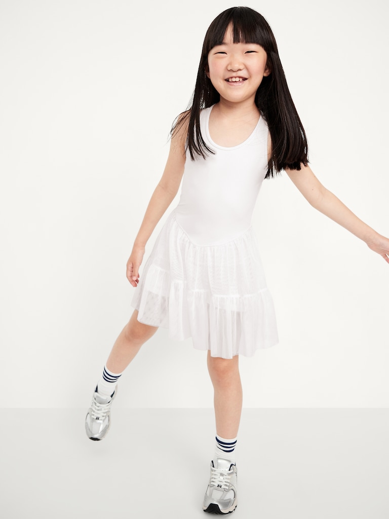 PowerSoft Sleeveless Tutu Athletic Dress for Girls