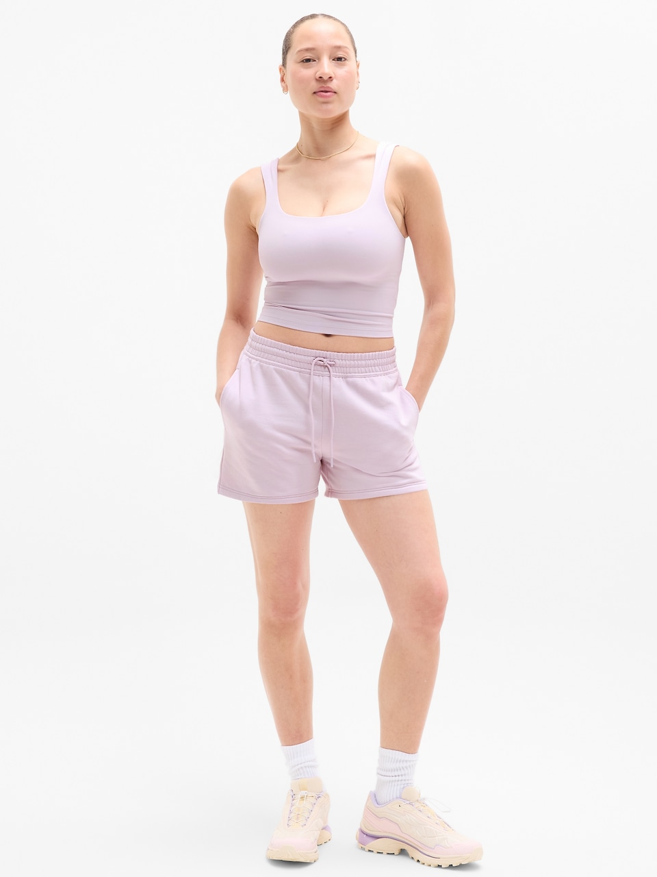 Forever Fleece Mid Rise 4" Short