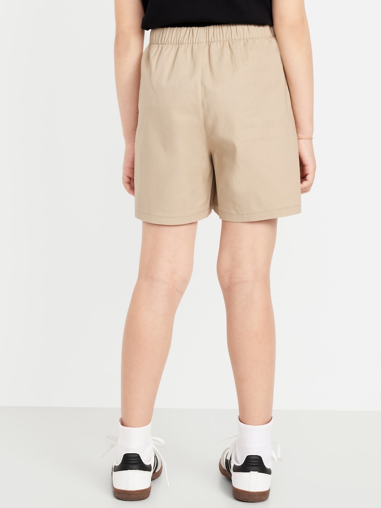 School Uniform Wrap-Front Skort for Girls