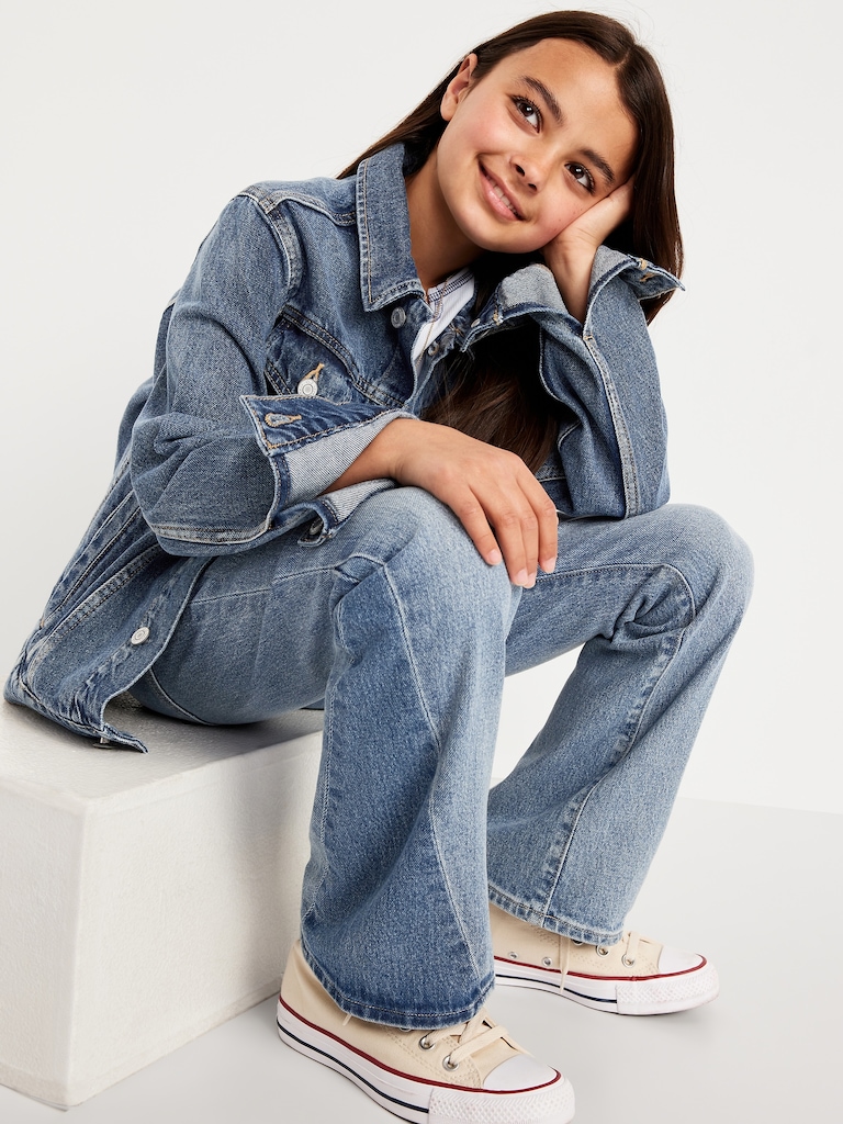 High-Waisted Flare-Leg Jeans for Girls