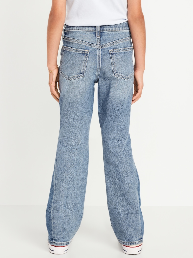 High-Waisted Flare-Leg Jeans for Girls
