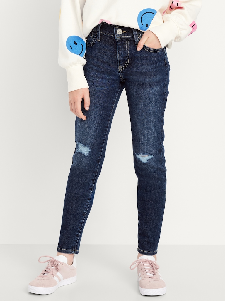 High-Waisted Rockstar 360° Stretch Jeggings for Girls