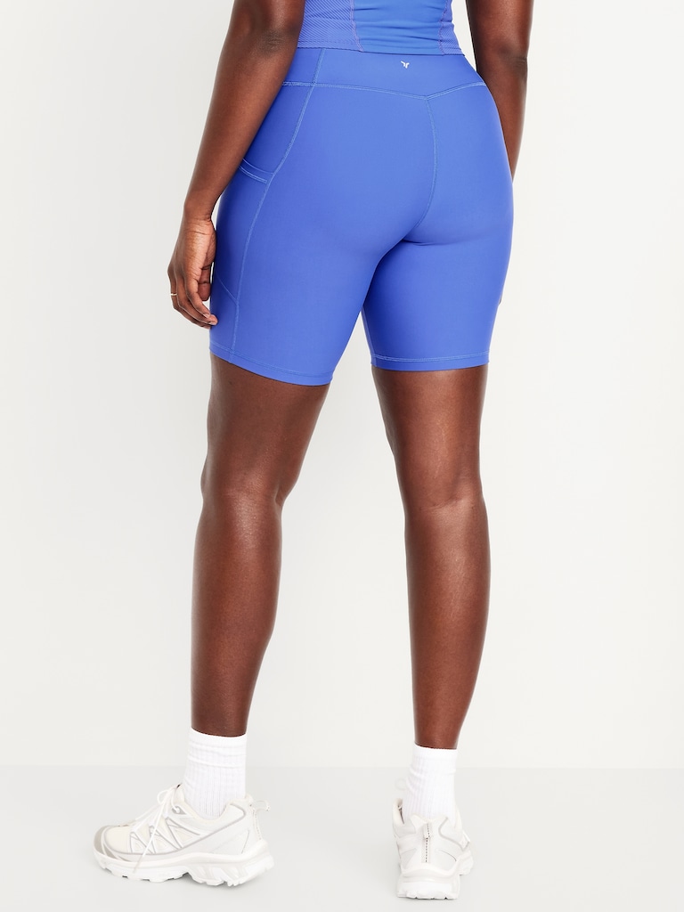High-Waisted PowerSoft Biker Shorts -- 8-inch inseam