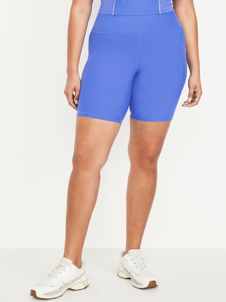 High-Waisted PowerSoft Biker Shorts -- 8-inch inseam