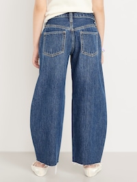 Super Baggy Barrel-Leg Jeans for Girls