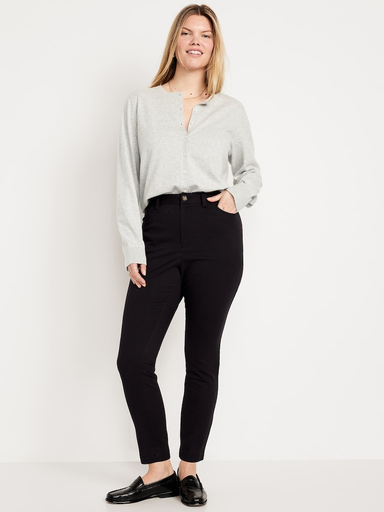High-Waisted Uniform Skinny Pants