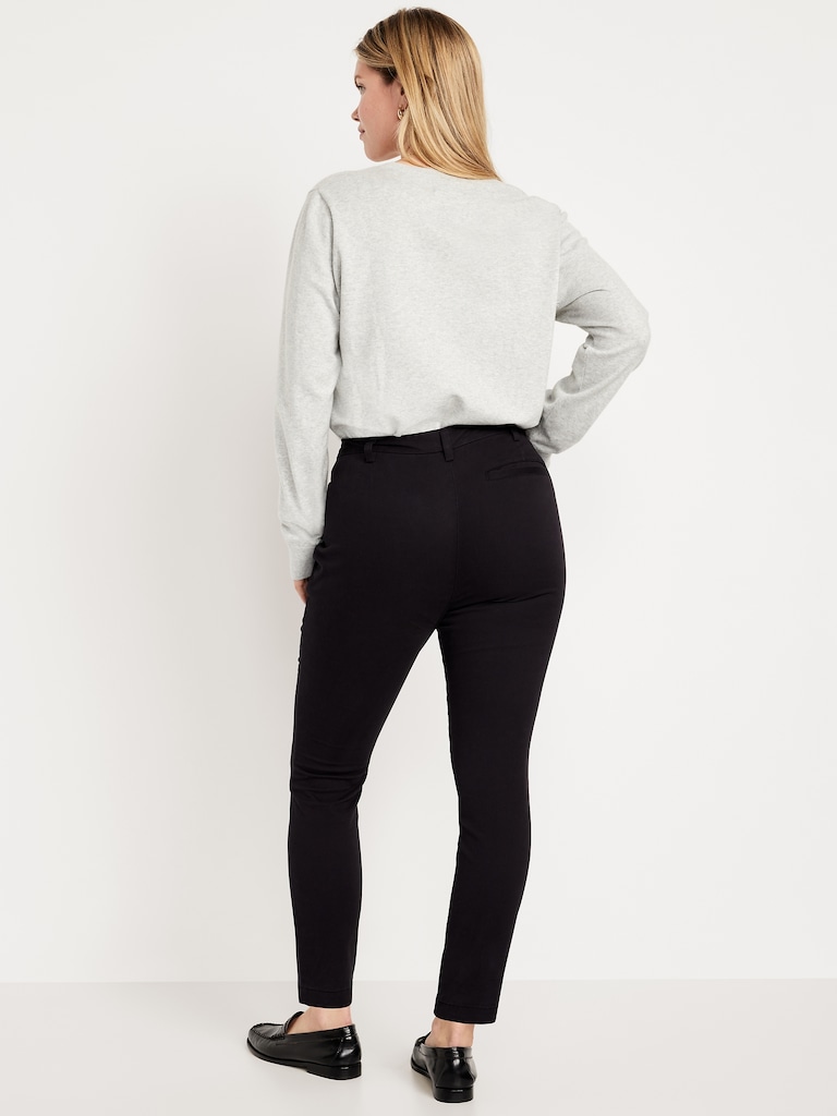 High-Waisted Uniform Skinny Pants