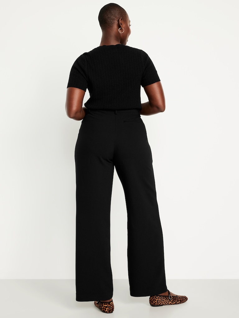 Extra High-Waisted Taylor Wide-Leg Trouser Pants