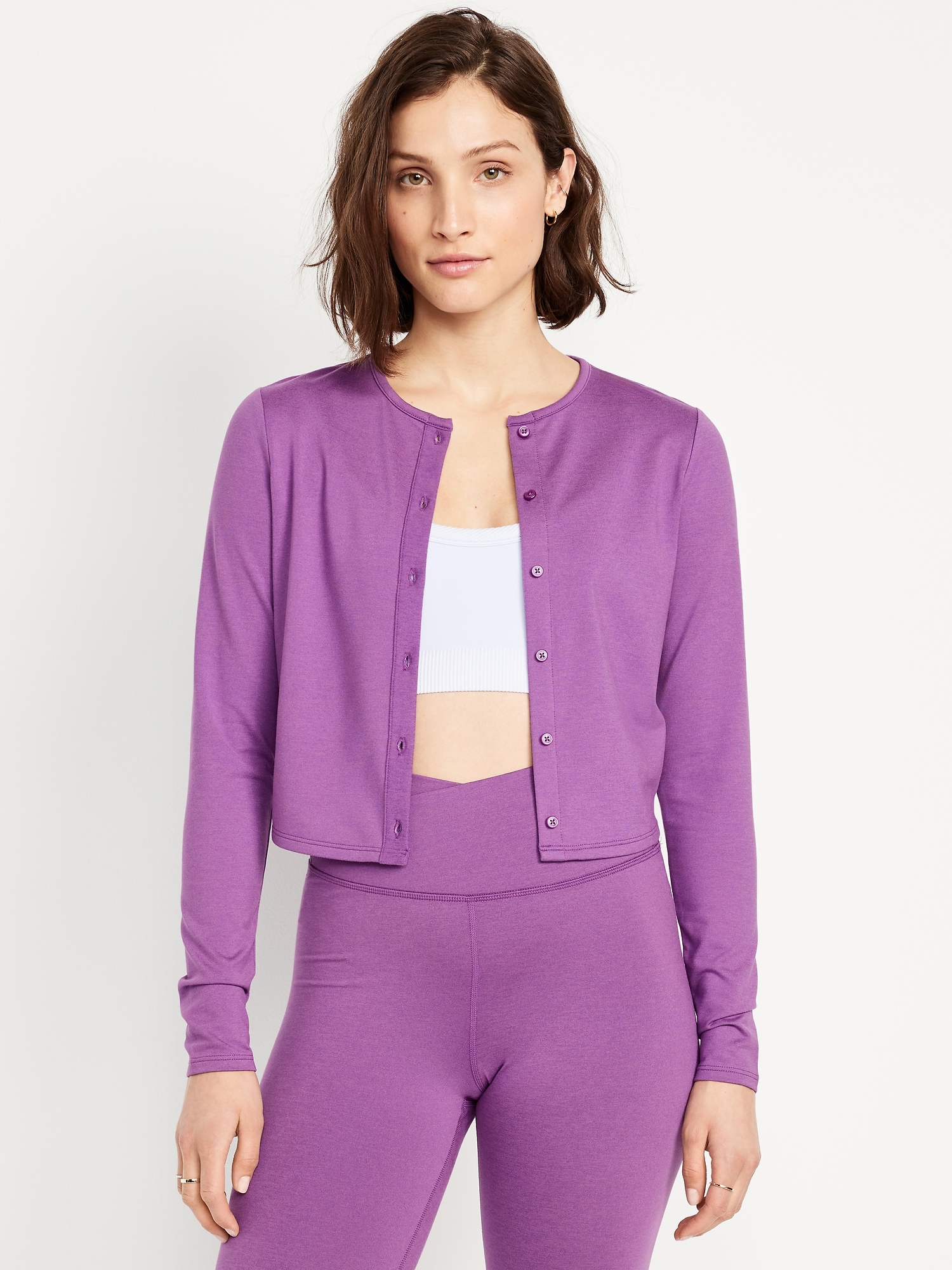 High-Neck Jean Peplum Top