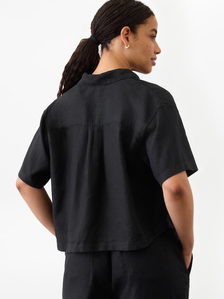 Retreat Linen Short Sleeve Shirt