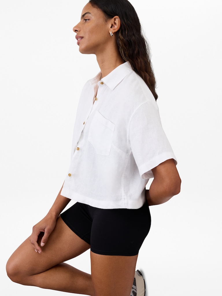Retreat Linen Short Sleeve Shirt