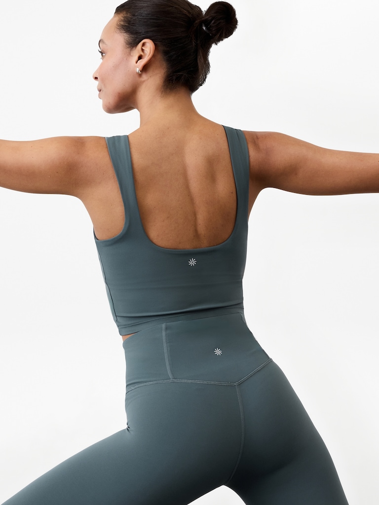 Transcend Square Neck Crop Sports Bra A-C
