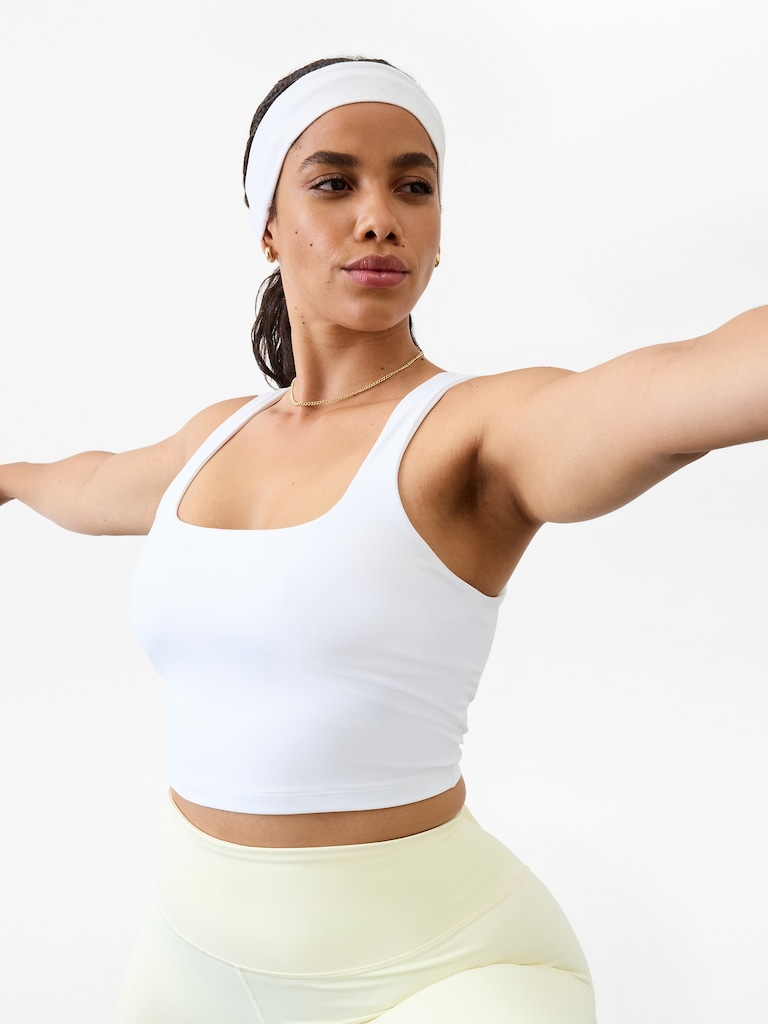Transcend Square Neck Crop Sports Bra A-C