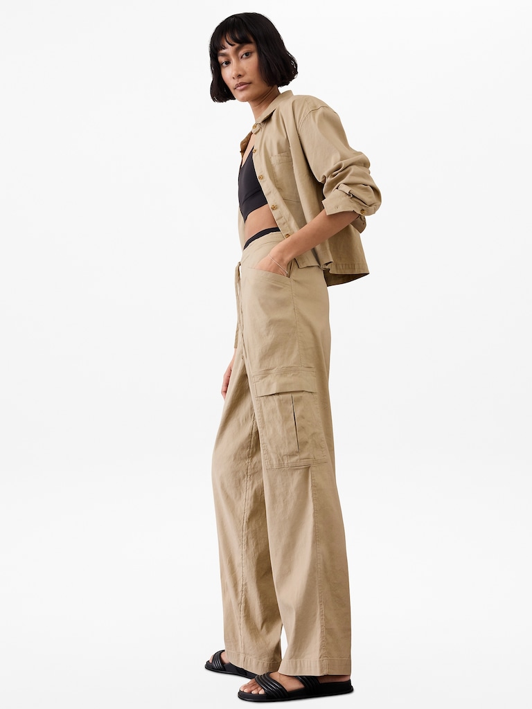 Paradise Mid Rise Straight Leg Cargo Pant