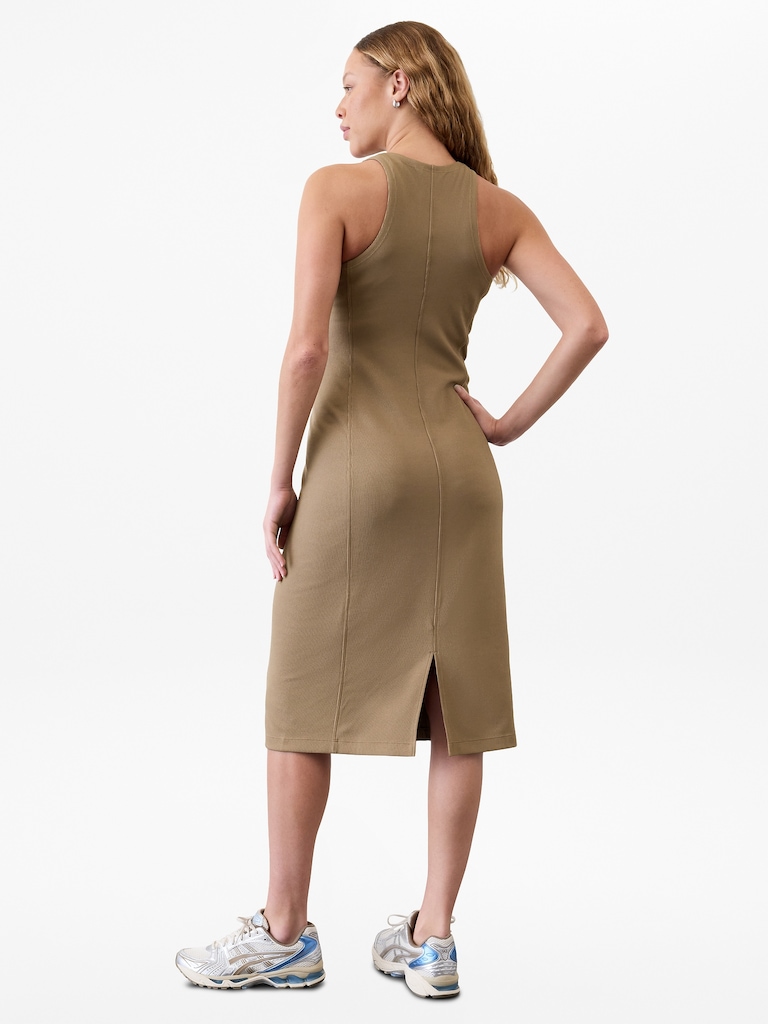 Seasoft Rib Midi Tank Dress
