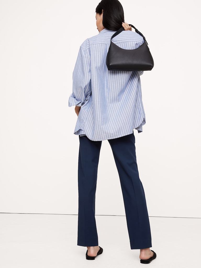 High-Rise Modern Slim City Stretch Ankle Pant