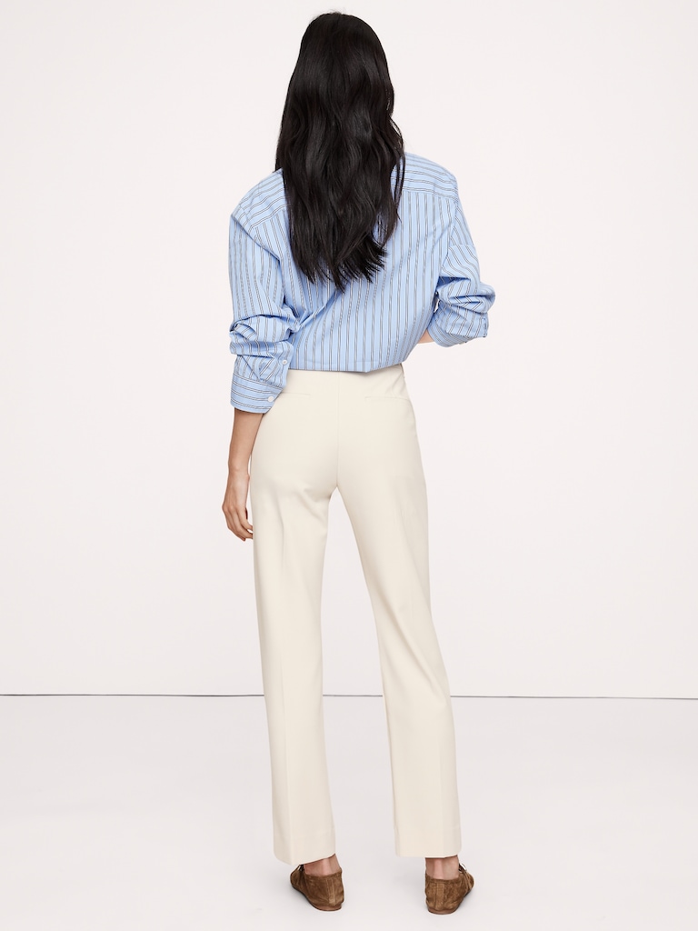 High-Rise Modern Slim City Stretch Ankle Pant