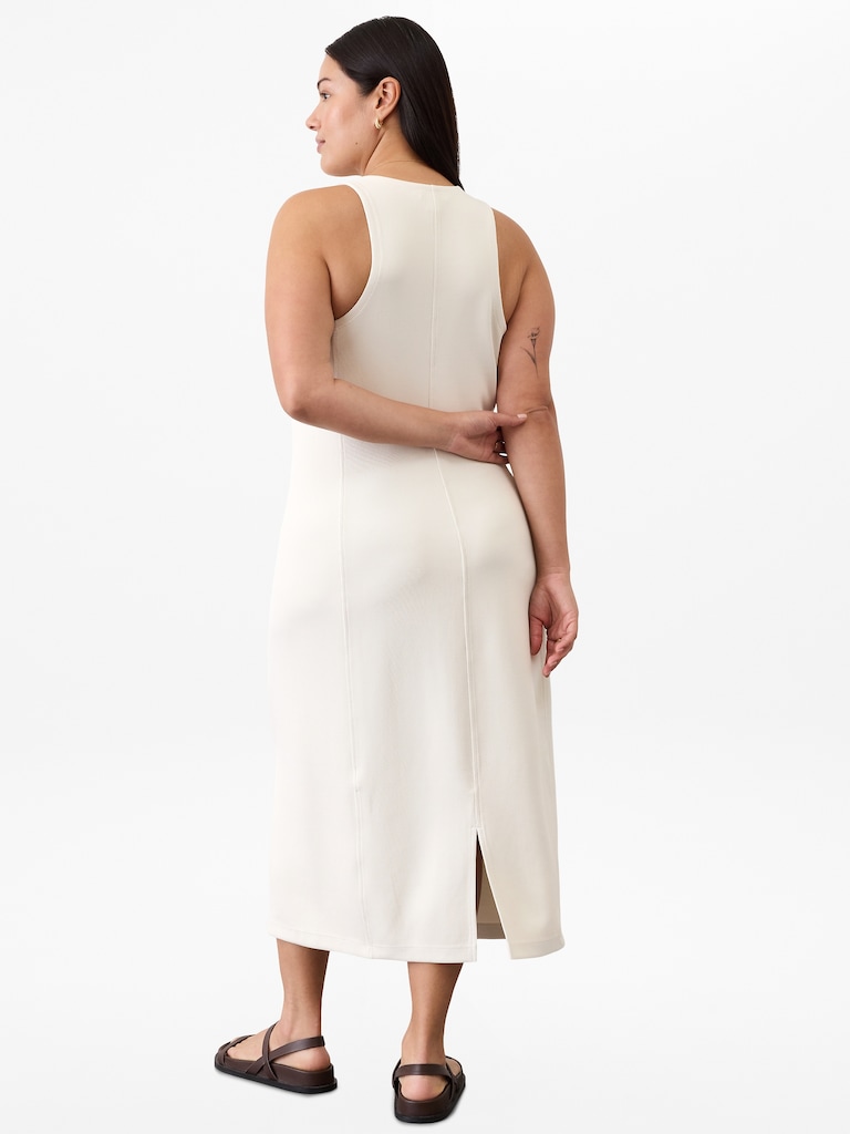 Seasoft Rib Midi Tank Dress