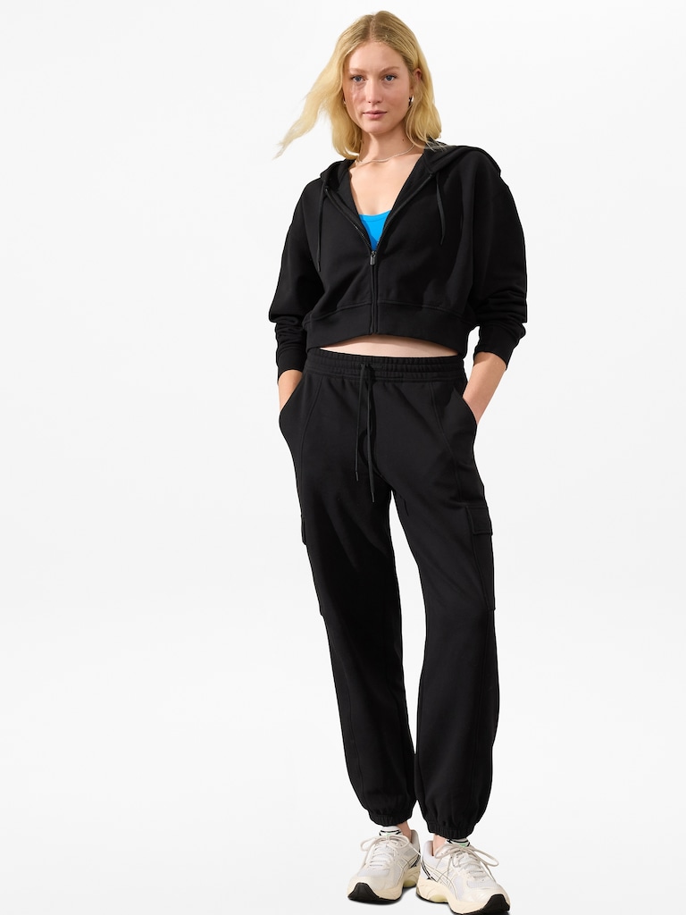 Forever Fleece Crop Full Zip