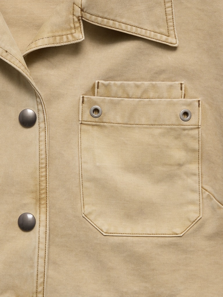 Ultra-Cropped Cotton Jacket