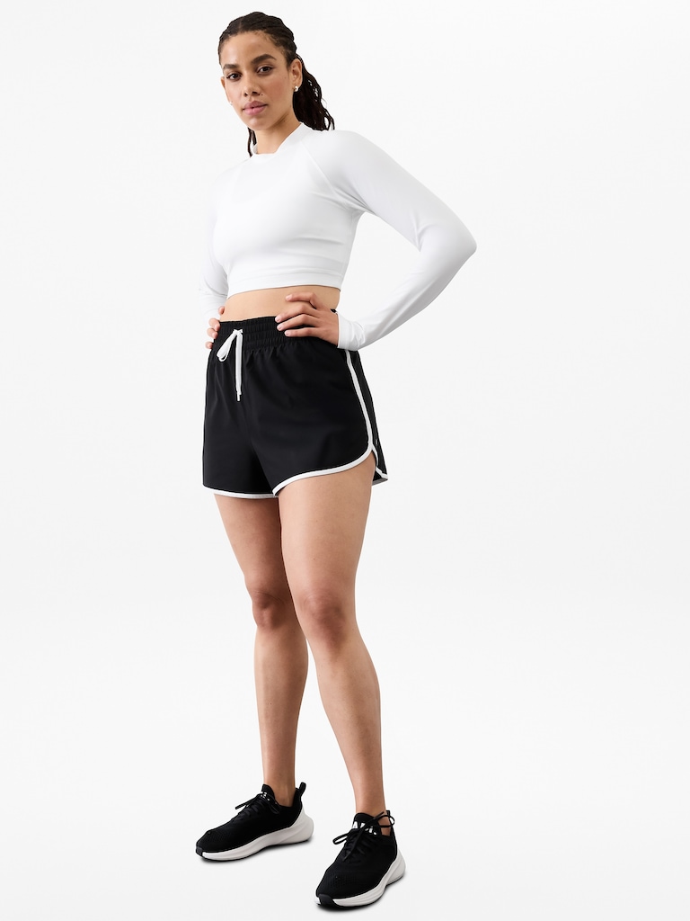 Weekender High Rise 3" Stripe Run Short