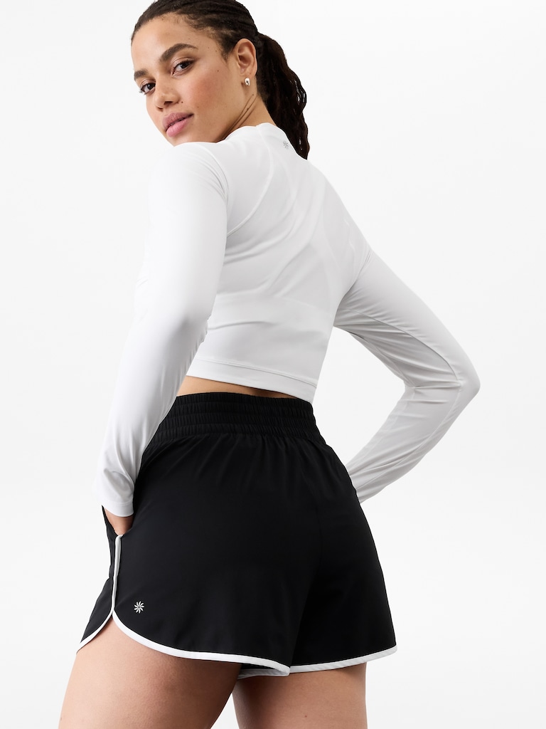 Weekender High Rise 3" Stripe Run Short
