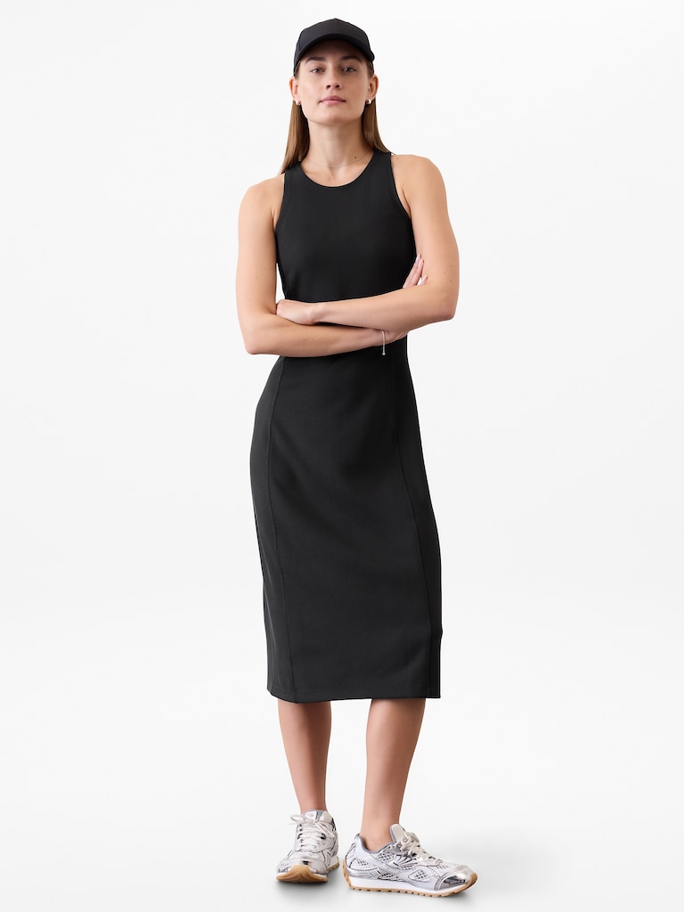 Seasoft Rib Midi Tank Dress