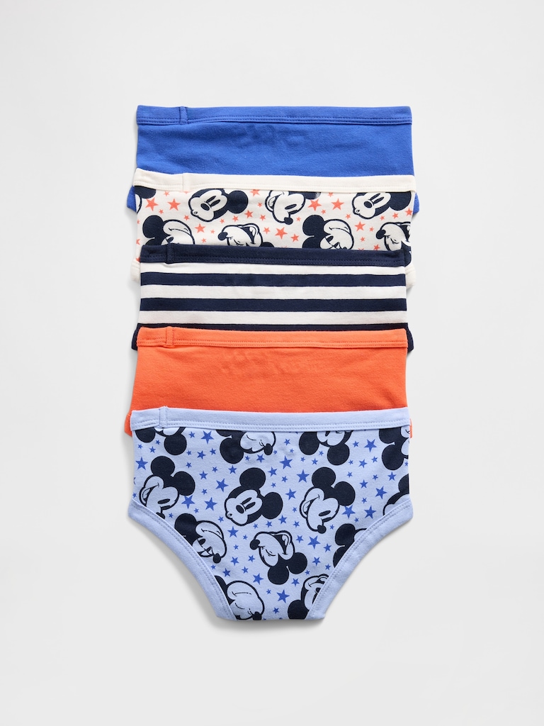 Gap × Disney Toddler Organic Stretch Cotton Briefs (5-Pack)