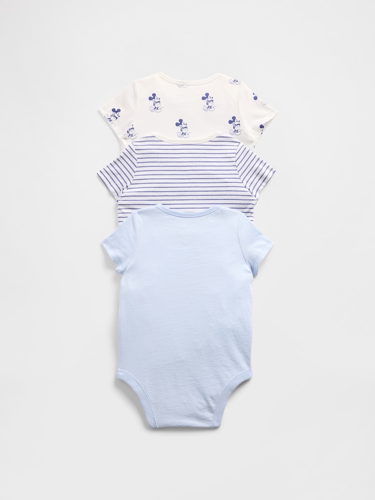 Gap × Disney Baby First Favorites Organic Cotton Bodysuit (3-Pack)