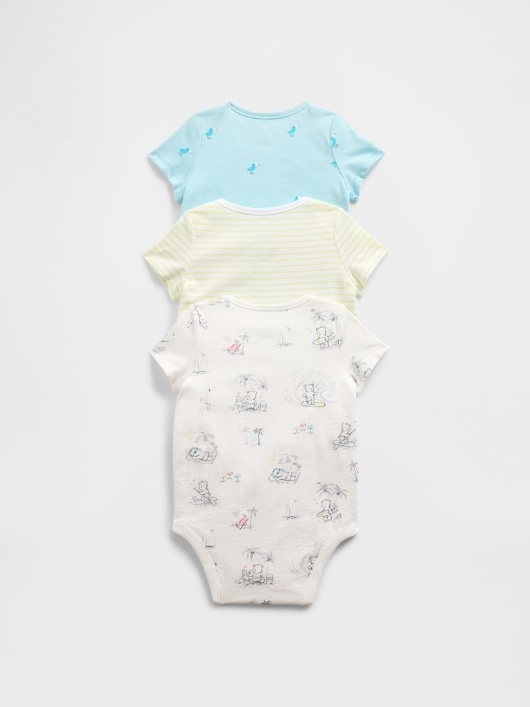 Baby First Favorites Organic Cotton Ruffle Bodysuit (3-Pack)