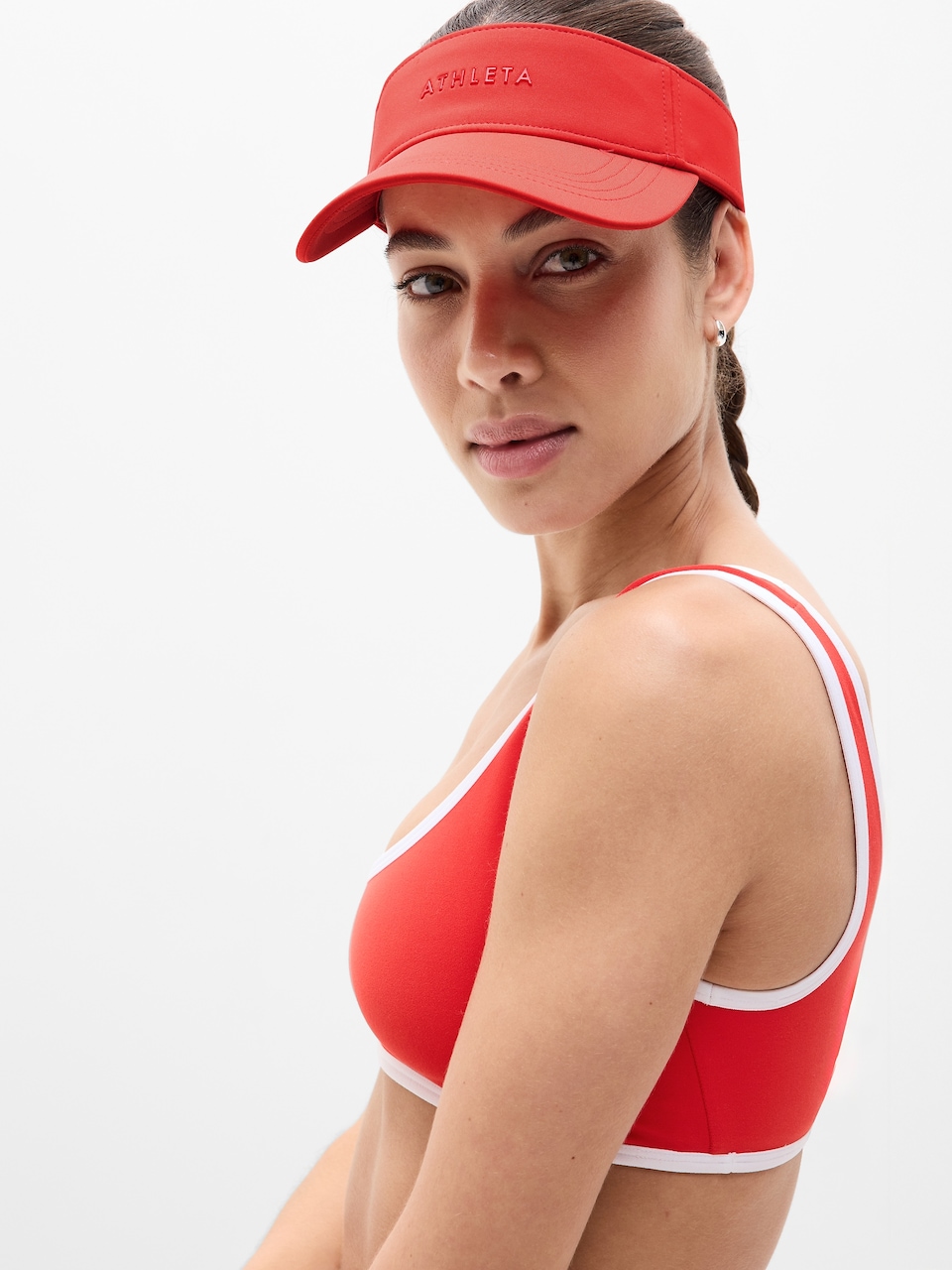 V-Neck Hardware One-Piece Swimsuit