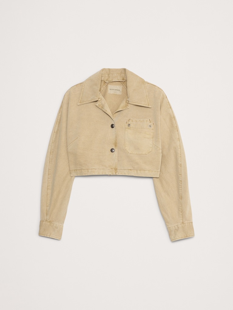 Ultra-Cropped Cotton Jacket