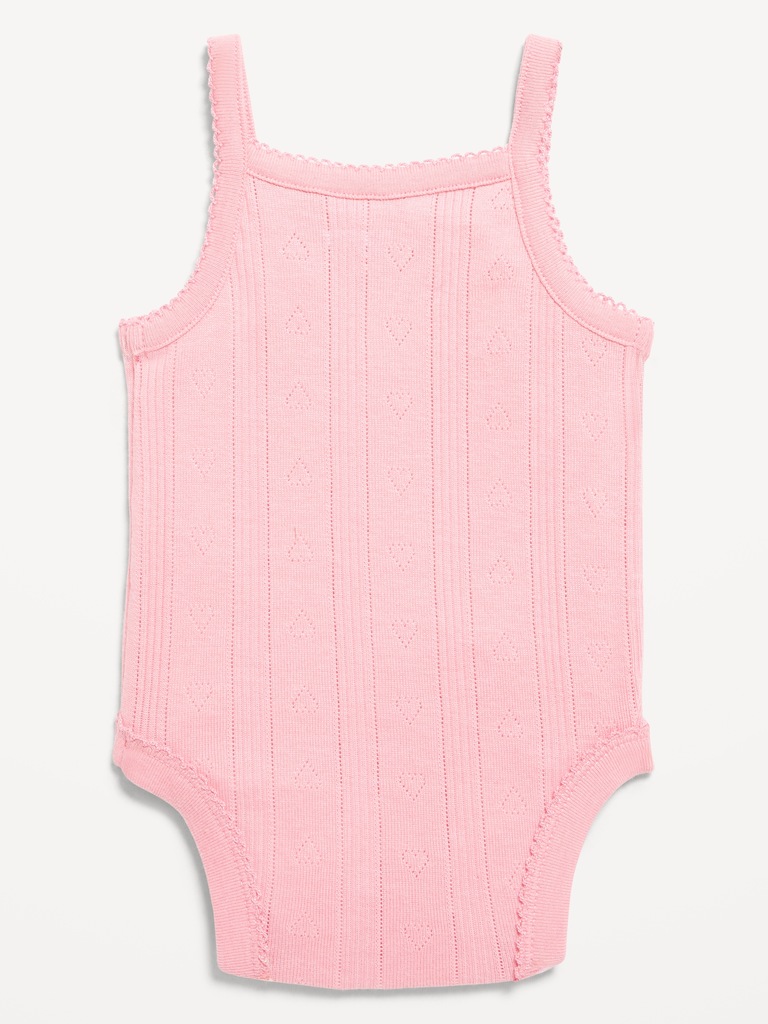 Pointelle-Knit Cami Bodysuit for Baby