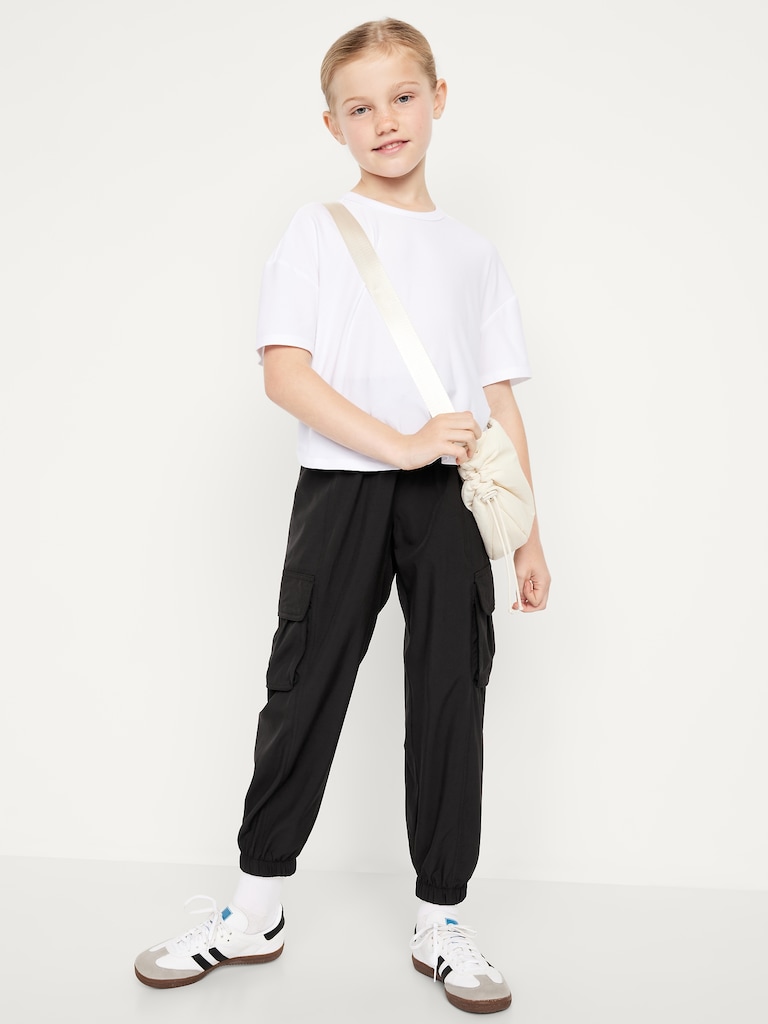 High-Waisted StretchTech Performance Joggers for Girls