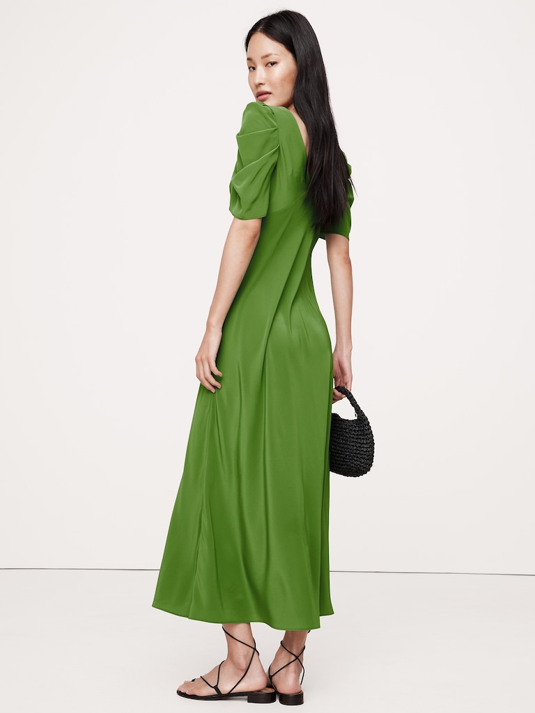 Matte Silk Maxi Dress