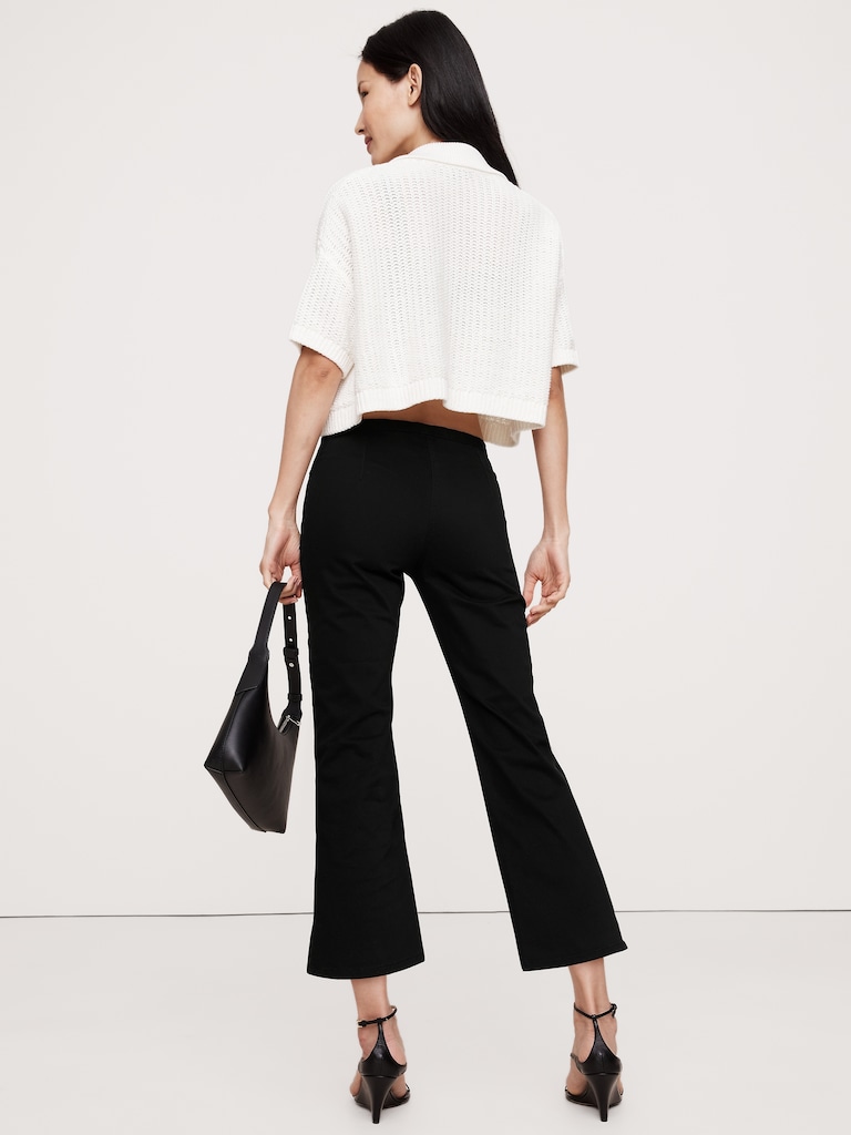 Mid-Rise Cotton Capri