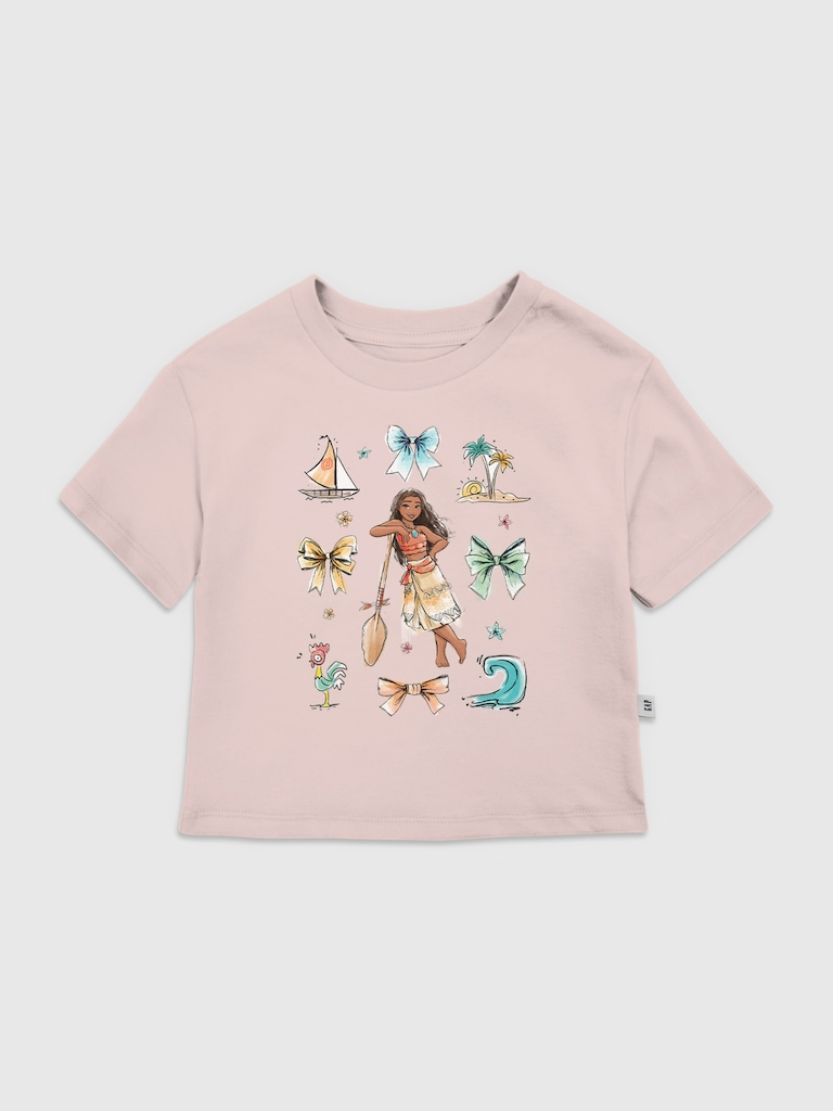 Toddler Disney Moana Bow Icons Graphic T-Shirt
