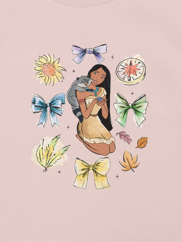 Toddler Disney Pocahontas Bow Icons Graphic T-Shirt