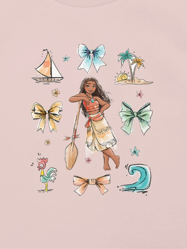 Toddler Disney Moana Bow Icons Graphic T-Shirt